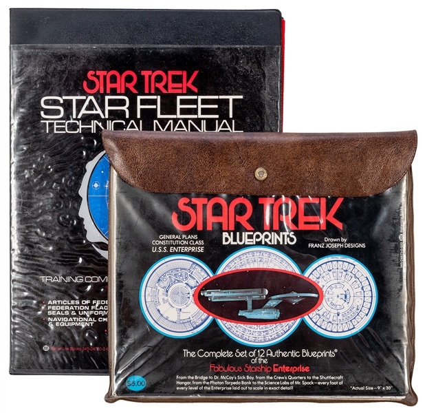  Joseph, Franz. Star Trek Star Fleet Technical Manual and Bl...