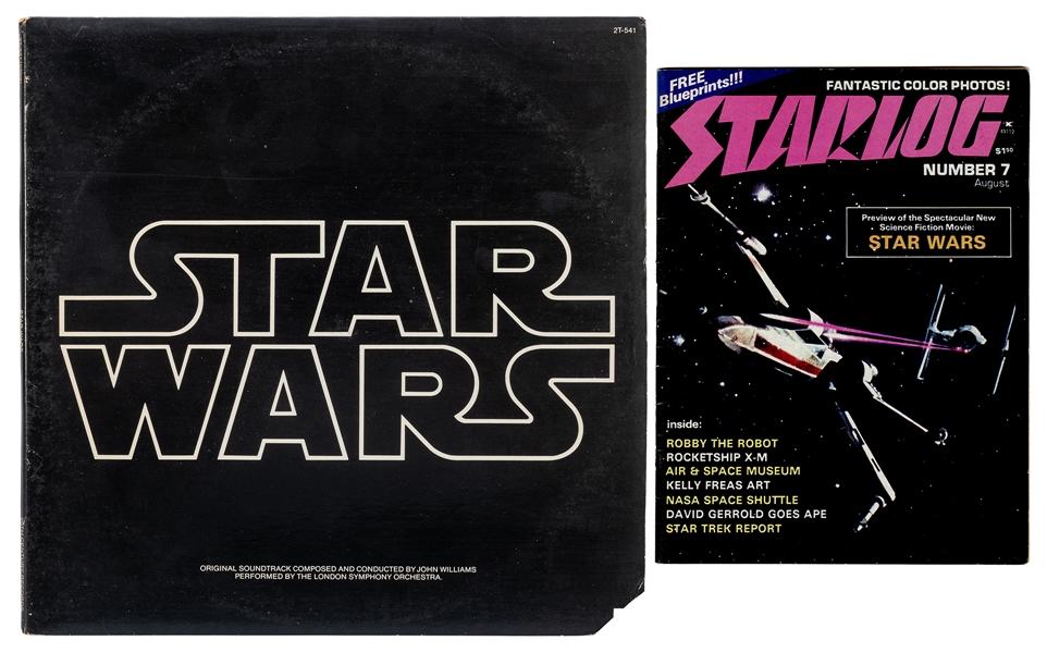  Star Wars Original Soundtrack Vinyl Record and Starlog No. ...