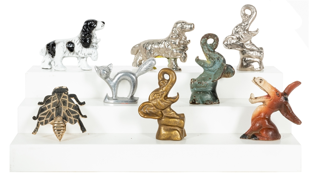  Lot of 8 Figural Bottle Openers. Including donkey, dogs, be...