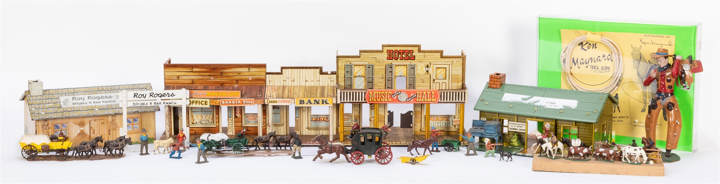 Large Group of Vintage Western Themed Toys. Including Roy R...