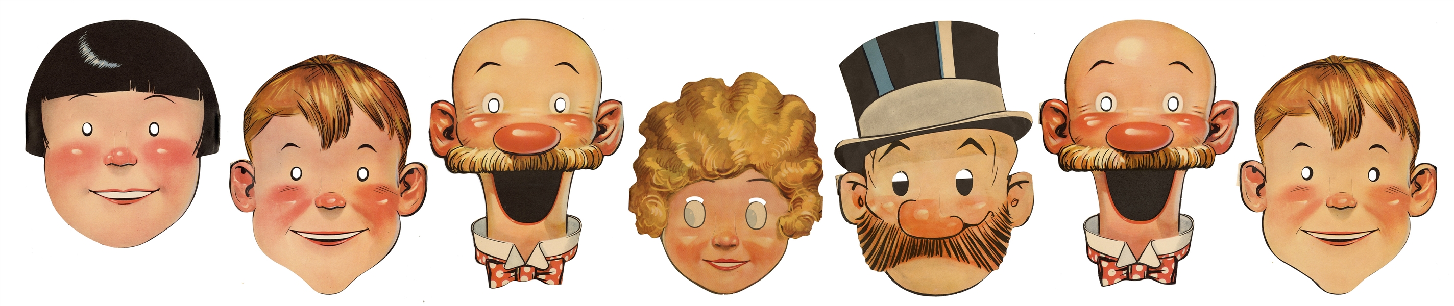  Orphan Annie, Andy Gump, and Other Paper Masks and Ads. Inc...