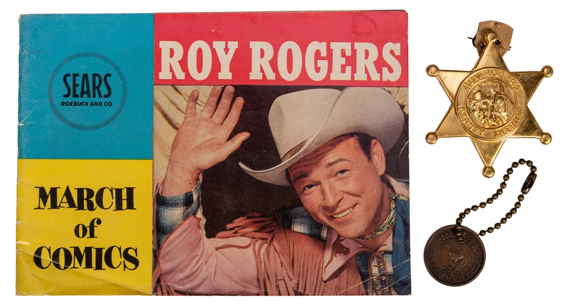  Roy Rogers Radio Premiums. 3 pcs. Circa 1950s. Lot includes...