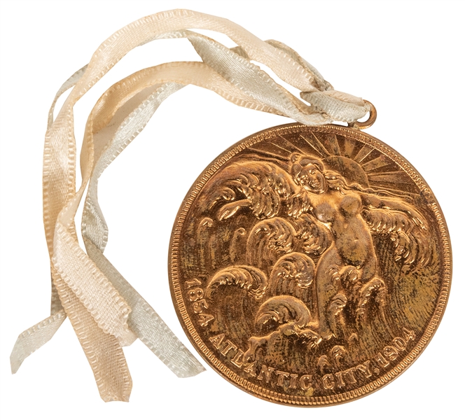  Atlantic City 1904 Medal. “Dollar” medal commemorating 50th...