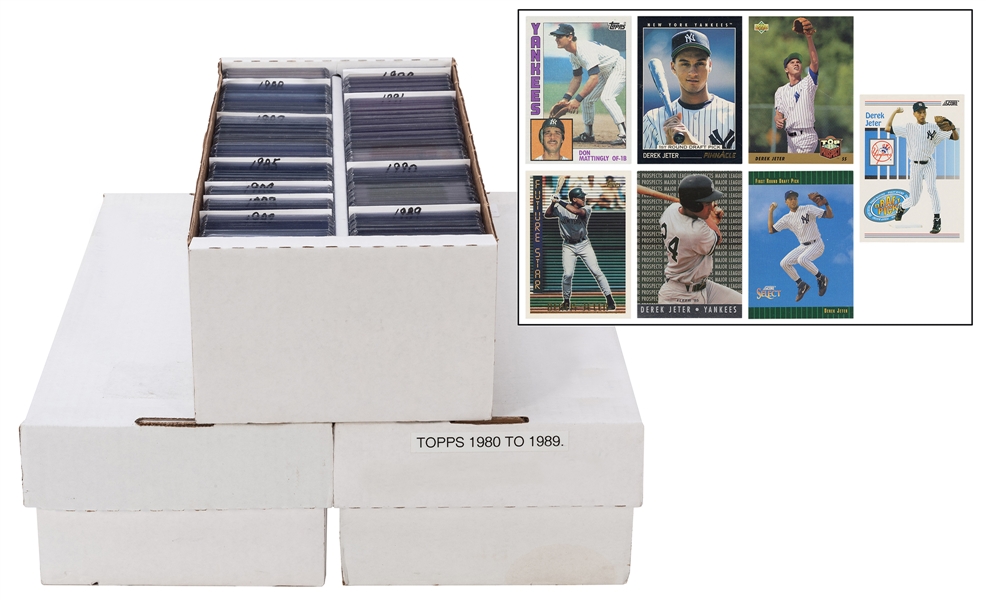  1980s-90s New York Yankees Baseball Card Collection. Three ...
