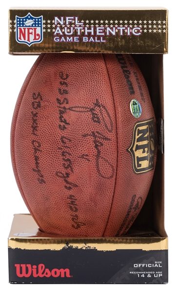 Brett Favre Limited Edition Signed and Inscribed Football. ...