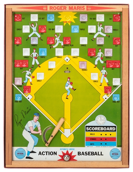  Roger Maris’ Action Baseball Game. USA: Pressman Toy Corp.,...