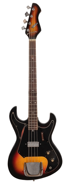  Teisco TeleStar Electric Bass Guitar. Korean, late 1960s/70...