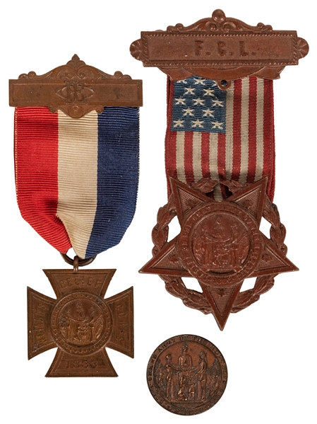  Civil War, Grand Army of the Republic Medals. Circa 1880s T...