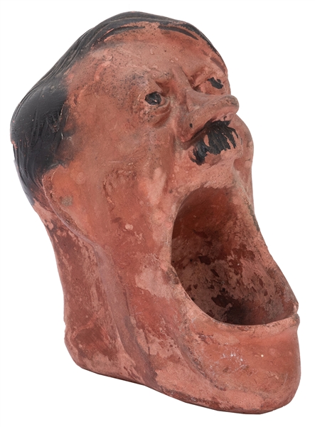  [WWII] Hitler Anti-Axis Figural Plaster Ashtray. Bassons Du...