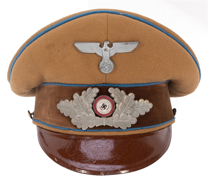  [WWII] Nazi Party Political Leader Peaked Visor Cap and Bel...