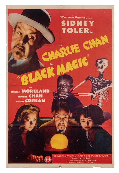  Black Magic. Monogram, (1944). One-sheet (41 x 27”). Detect...