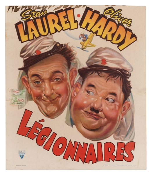  Flying Deuces [Legionnaires]. Circa 1940s. Belgian movie po...