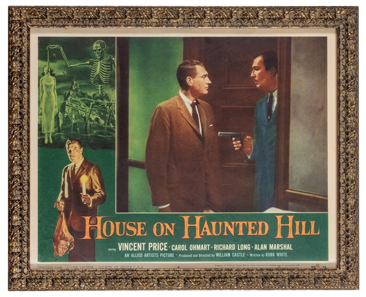  House on Haunted Hill Lobby Card. Allied Artists, 1958. Hor...
