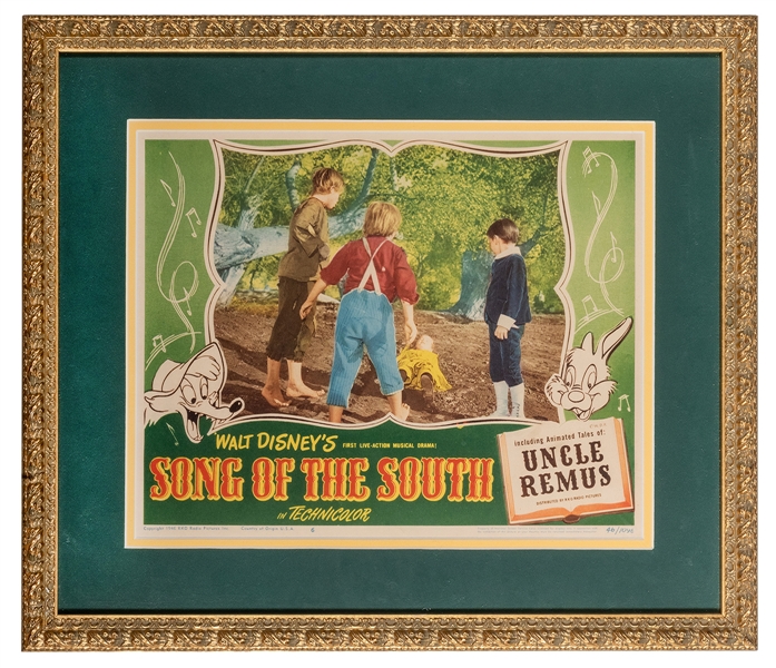 Song of the South Lobby Card. Walt Disney/RKO, 1946. Includ...