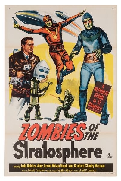  Zombies of the Stratosphere. Republic, 1952. One-sheet (41 ...