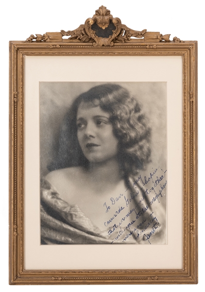  Janet Gaynor Inscribed and Signed Photograph. Linen-finish ...