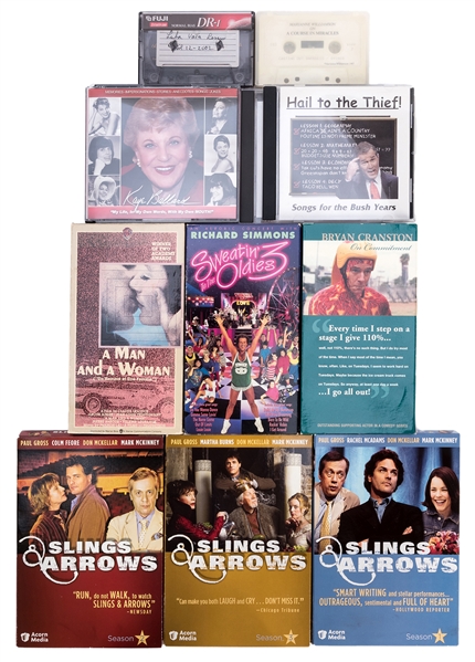  Rue McClanahan Personally Owned DVDs, CDs and VHS Cassettes...