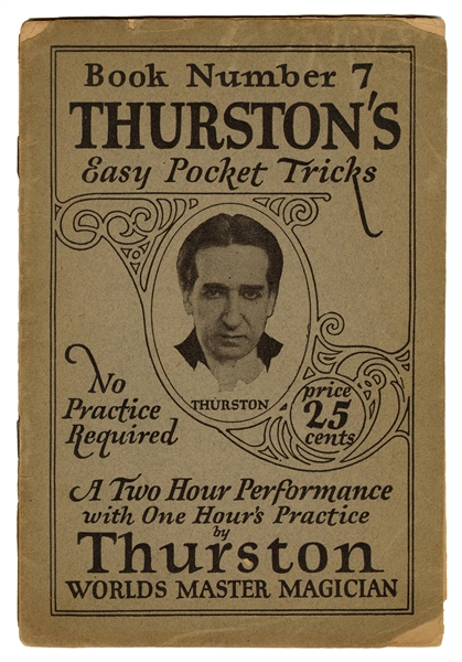  Thurston, Howard. Thurston Booklet Inscribed to Walter Gibs...