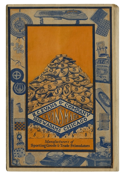  H.C. Evans Gambling Supply Catalog. Chicago, 1929. Pictoria...