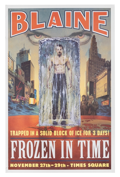  Blaine, David. Blaine. Frozen in Time. New York, 2000. Desi...