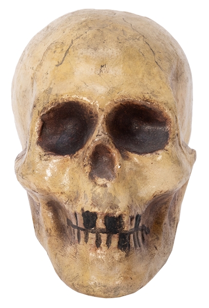  Vintage Magic Prop Skull. Circa mid-20th century. Rigid pap...