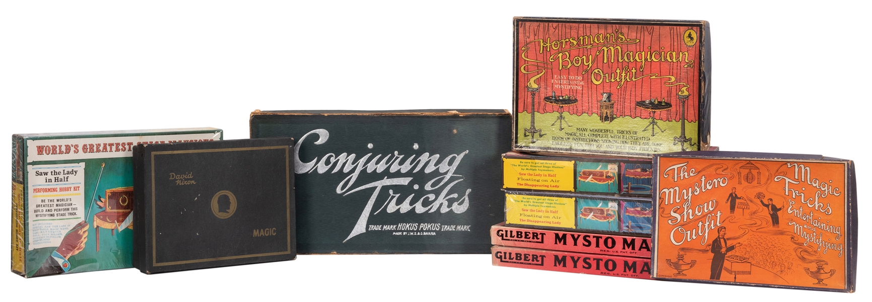  Collection of Vintage Magic Sets and Kits. Including Horsma...