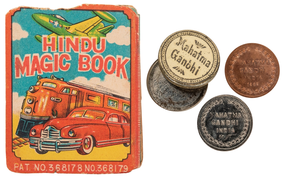  Vintage Magic Mahatma Gandhi Disappearing Coin Trick. 1932....