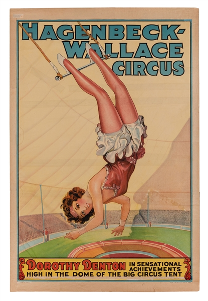  Hagenbeck-Wallace Circus. Dorothy Denton. Erie: Erie Lithog...