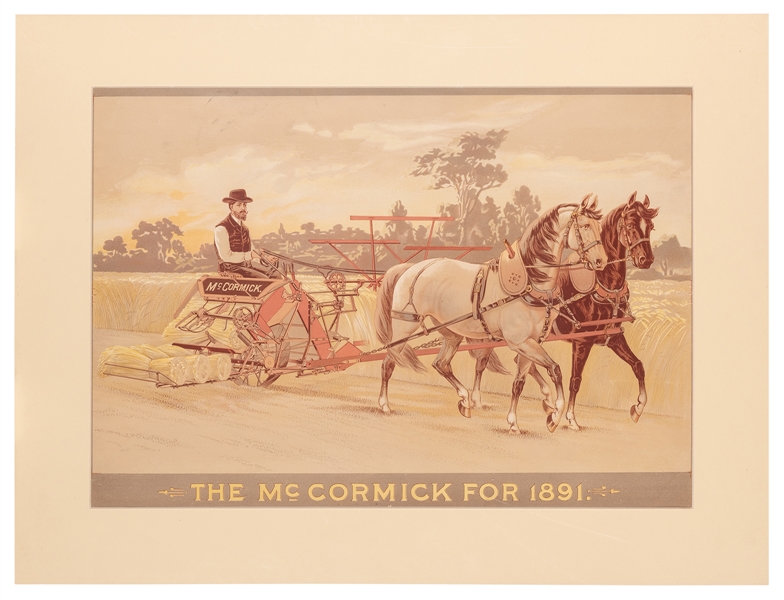  The McCormick for 1891 Advertising Lithograph. Springfield,...