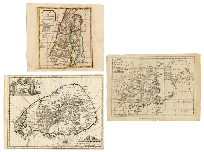  [Maps] Three 17th and 18th Century Engraved Maps. Includes ...