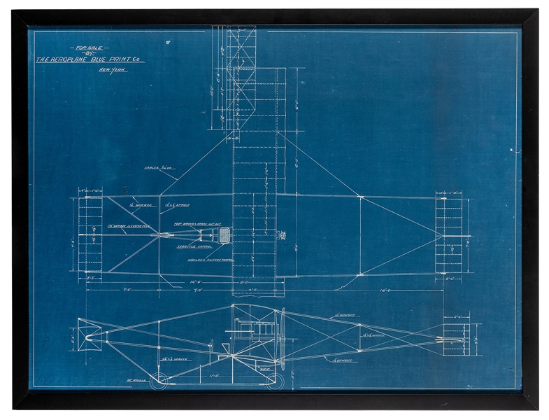  Airplane Prototype Blueprint. New York: The Aeroplane Bluep...