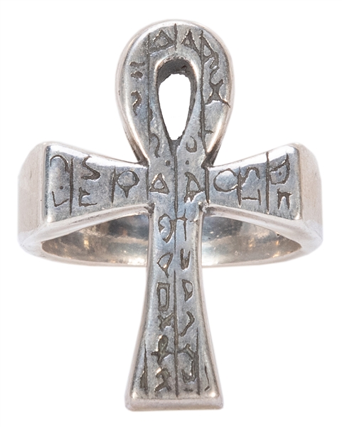  Sterling Silver Ankh Ring. Depicting the ancient Egyptian s...