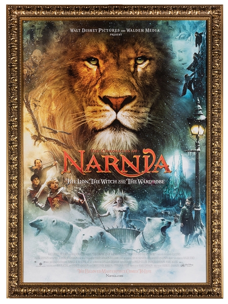  The Chronicles of Narnia Cast Signed Movie Poster. Walt Dis...