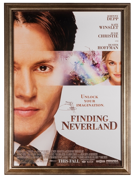  Finding Neverland Movie Poster Signed by Johnny Depp and Ot...