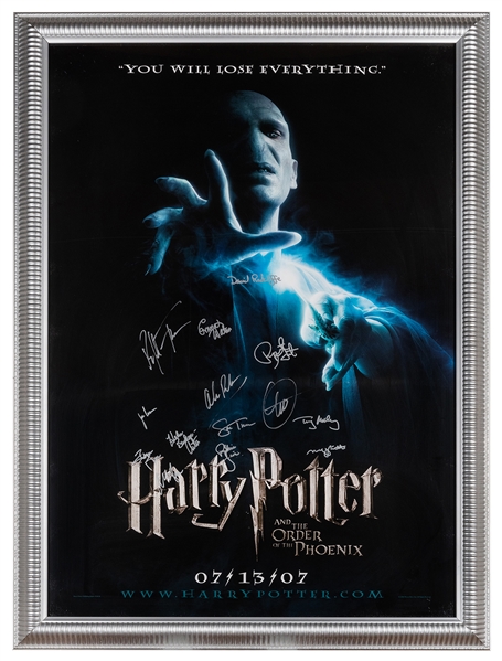  Harry Potter and the Order of the Phoenix Cast Signed Movie...