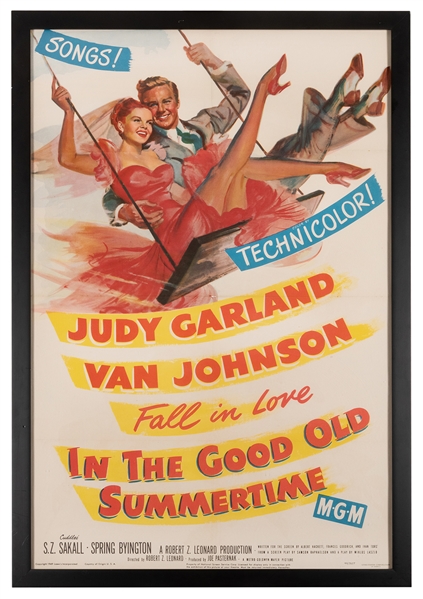  In the Good Old Summertime Movie Poster. MGM, 1949. Starrin...