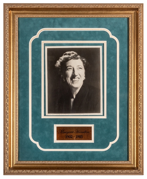  Margaret Hamilton Inscribed Photograph. Inscribed in lower ...
