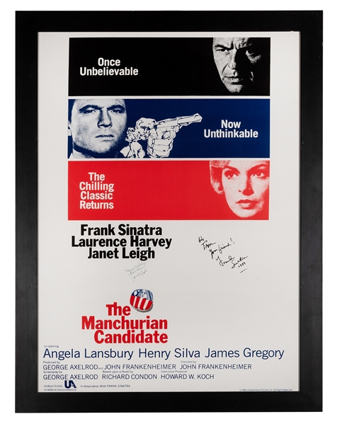  The Manchurian Candidate Movie Poster, [inscribed by Frank ...