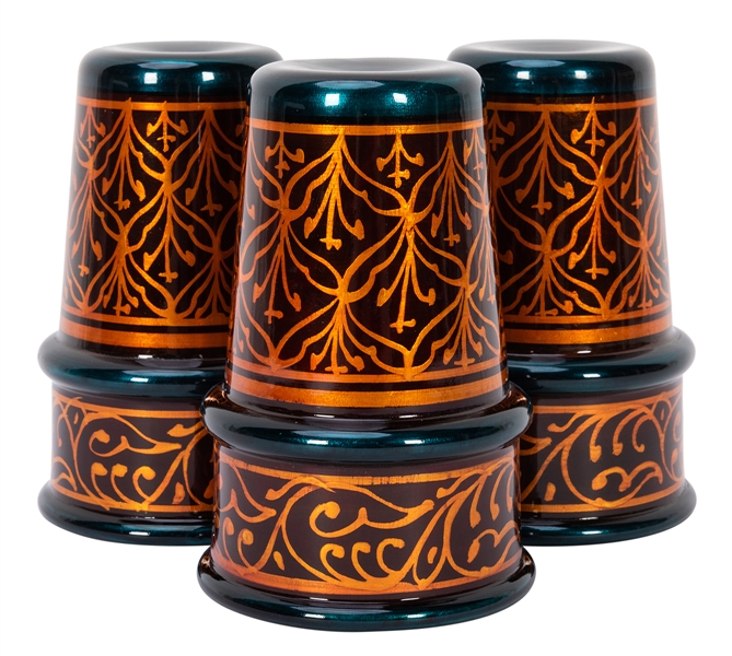  Tayade “Western Style” Cups. India: D.A. Tayade, ca. 1970. ...