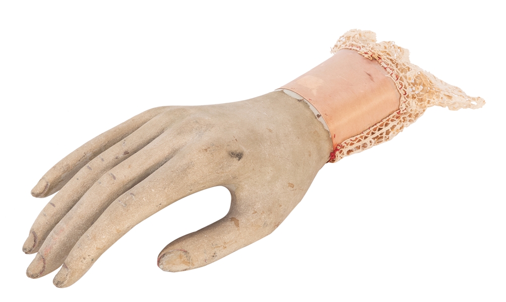  Rapping Hand. Los Angeles: F.G. Thayer, ca. 1930. Carved wo...
