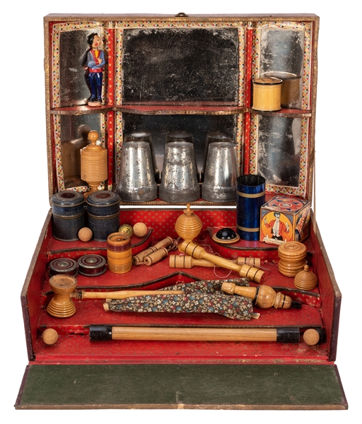  “Physique” Magic Set. French, ca. 1890. Elaborate conjuring...