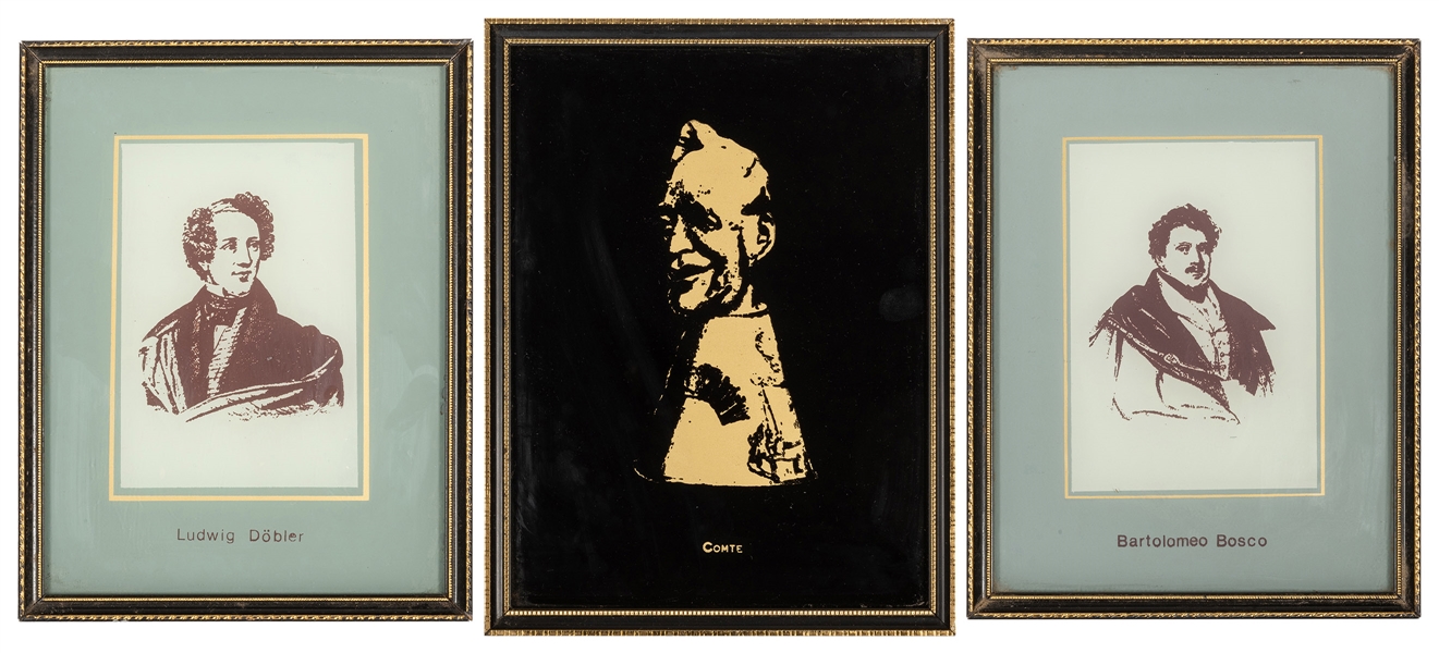  [Graphics] Bosco, Comte and Döbler Portraits on Glass. Manc...