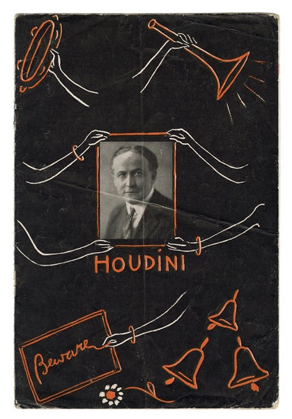  Houdini, Harry. Houdini Spiritualism-Themed Brochure Circa ...