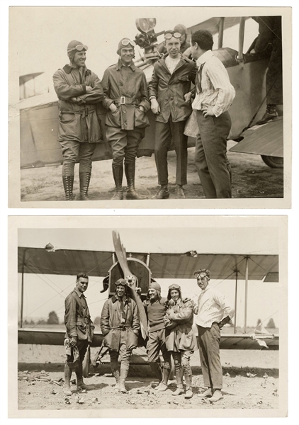  Houdini, Harry (Ehrich Weisz). Houdini “The Grim Game” Airplane Photographs. 