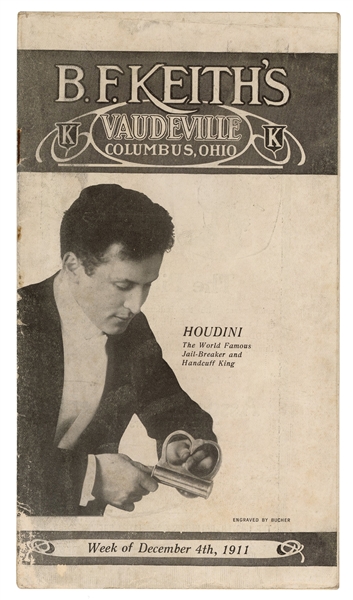  Houdini, Harry (Ehrich Weisz). Houdini Pictorial Vaudeville...