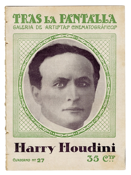  Houdini, Harry (Ehrich Weisz). Tras La Pantalla. Barcelona,...