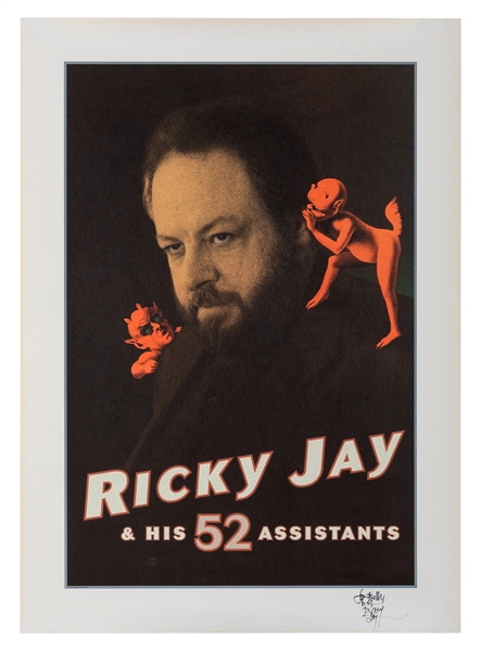  Jay, Ricky. Ricky Jay and His 52 Assistants, Signed Poster....