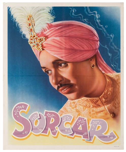 Sorcar, P.C. Sorcar. India, ca. 1950. Color lithographed po...