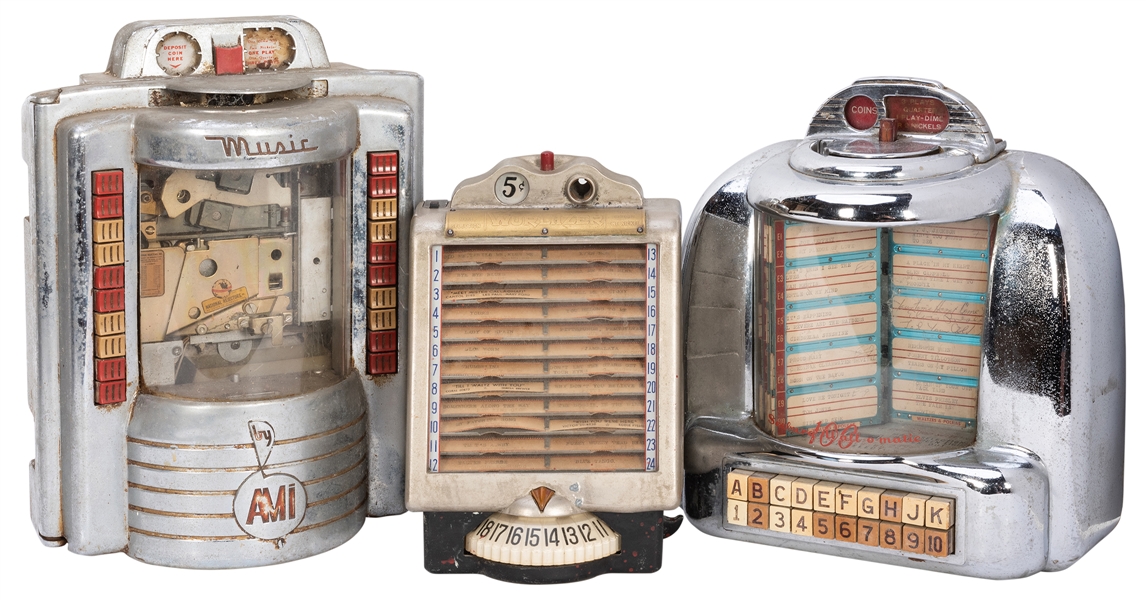  Three Wall Box Juke Box Record Selectors. Circa 1950s. Incl...