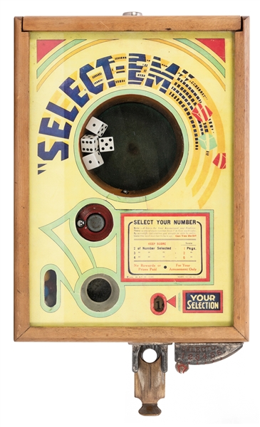  ESCO 25 Cent “Select-Em” Dice Trade Stimulator. Chicago: Ex...